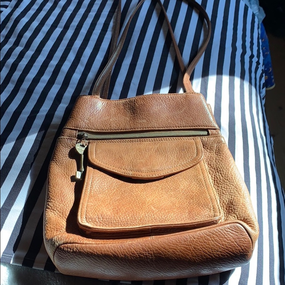 Fossil leather purse